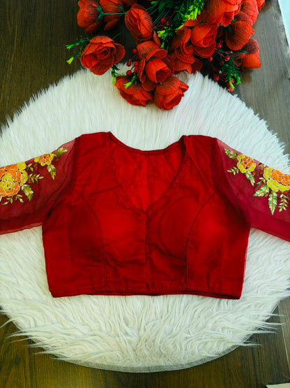 Threads of Flowers -Designer Blouse