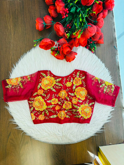 Threads of Flowers -Designer Blouse