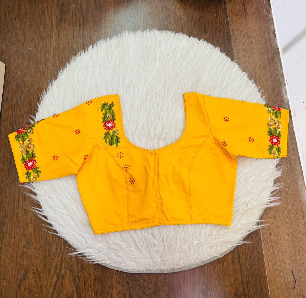 Blooming Scarlet Handwork Blouse