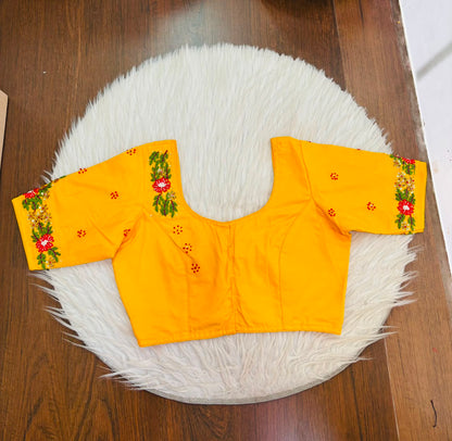 Blooming Scarlet Handwork Blouse