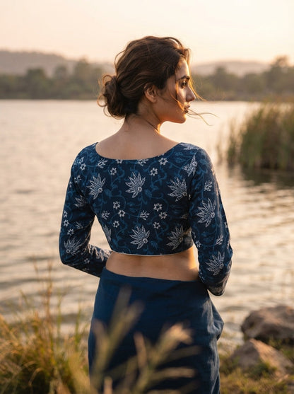 Wrapped In Dreams Ajrakh Cotton Blouse