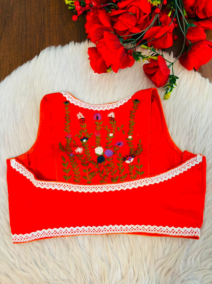 Magical Lace Work - Designer Blouse