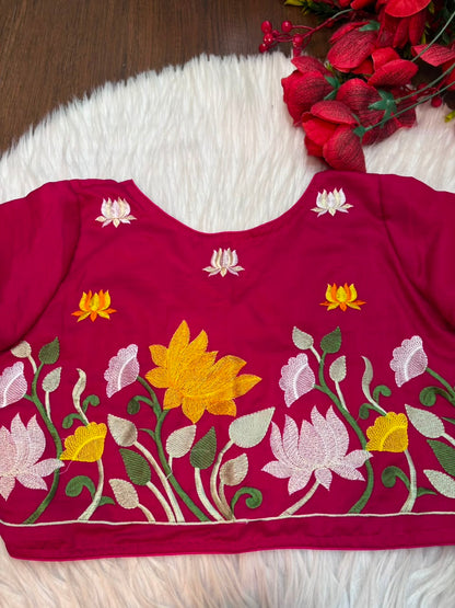Lost in Lotus  -Designer Blouse