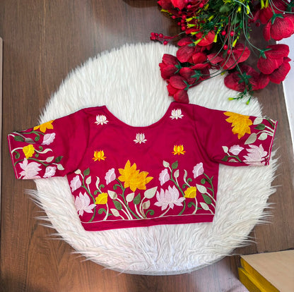 Lost in Lotus  -Designer Blouse