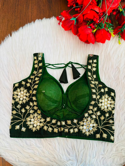 Stardust Royale Rangoli Silk Designer Blouse