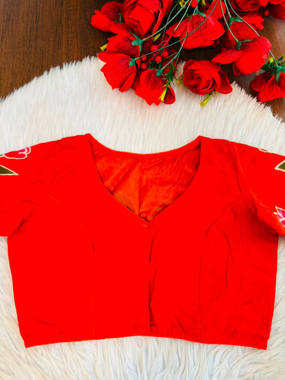 Tulip Charm Batik Blouse