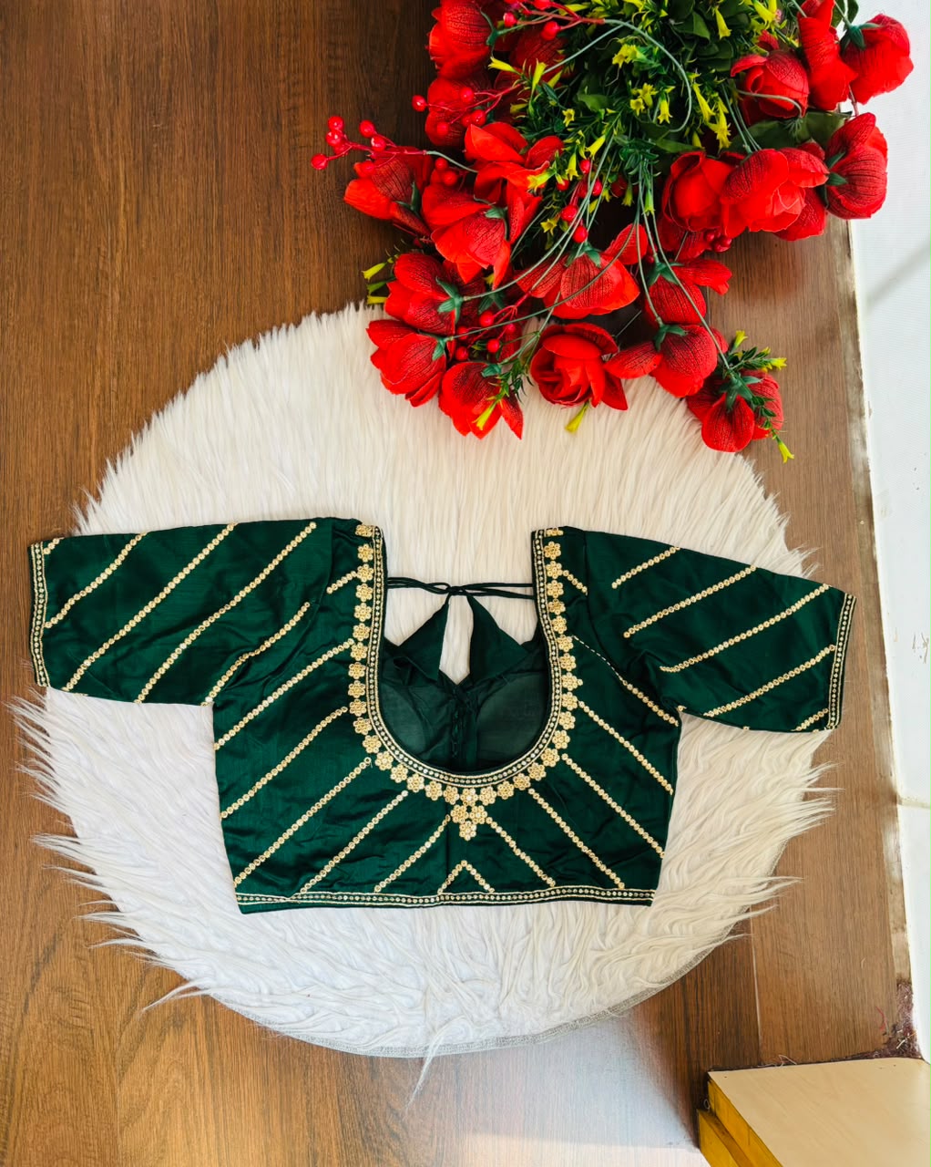 Elegance Becomes Art Vichitra Silk Blouse