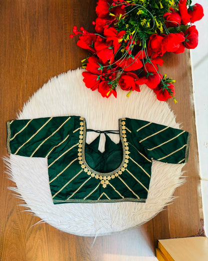 Elegance Becomes Art Vichitra Silk Blouse