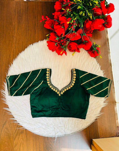 Elegance Becomes Art Vichitra Silk Blouse