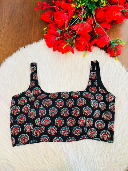 Fashion Flirt Ajrakh Print Blouse