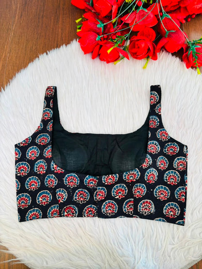 Fashion Flirt Ajrakh Print Blouse