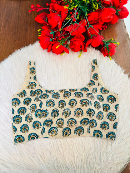 Fashion Flirt Ajrakh Print Blouse