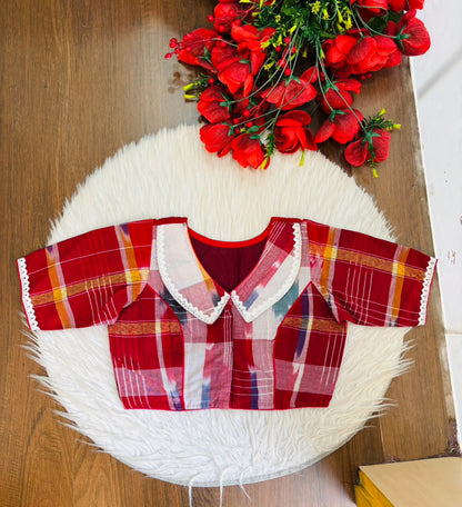 Lalima Lace Blouse With Baby Collar