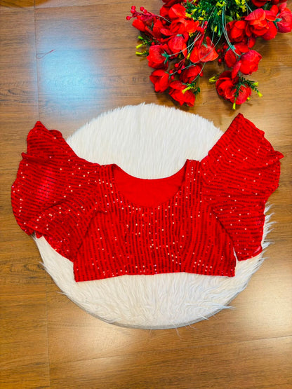Unfold Your Wings - Designer  Blouse