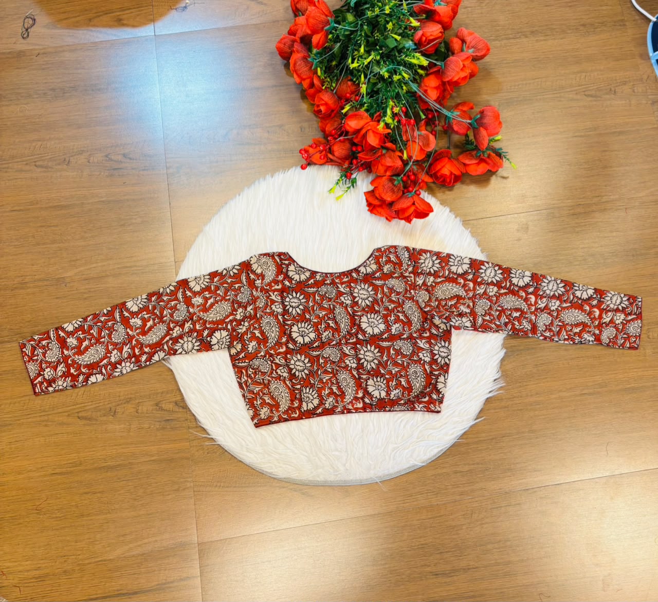 Wrapped In Dreams Ajrakh Cotton Blouse