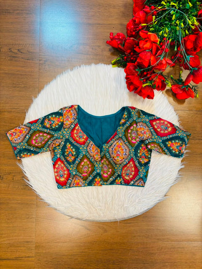 Dreams Become Design – Designer Zari & Sequins Crepe Blouse