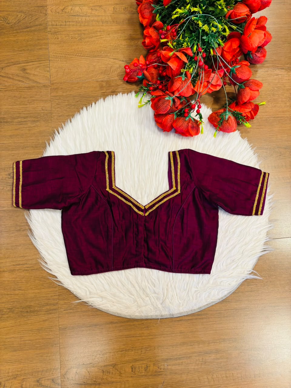 Infinite Glam Vichitra Silk Blouse