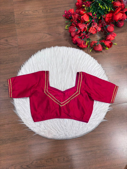 Infinite Glam Vichitra Silk Blouse