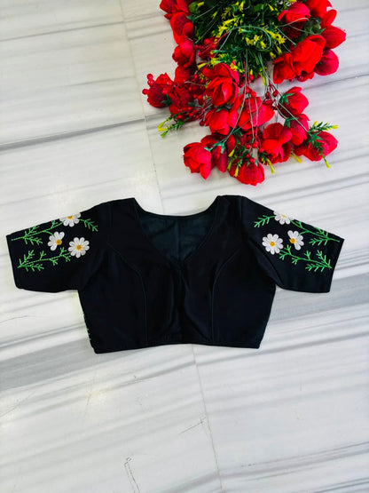 Daisy Enchant Vichitra Silk Blouse