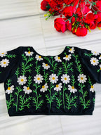 Daisy Enchant Vichitra Silk Blouse