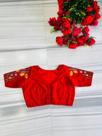 Gilded Garden Vichitra Silk Blouse