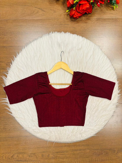 Smooth Fit-Stretchable Knitted Blouse