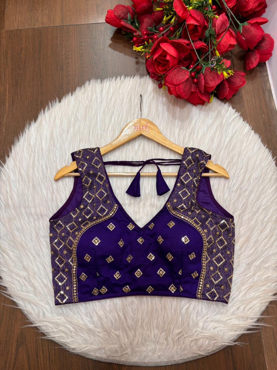 Golden Crown- Designer Blouse
