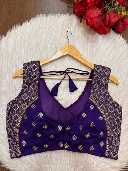 Golden Crown- Designer Blouse