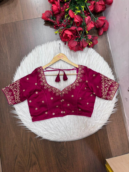 The Secret Leaf (Vichitra Silk Blouse)