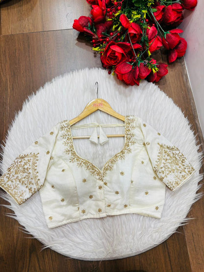 The Secret Leaf (Vichitra Silk Blouse)