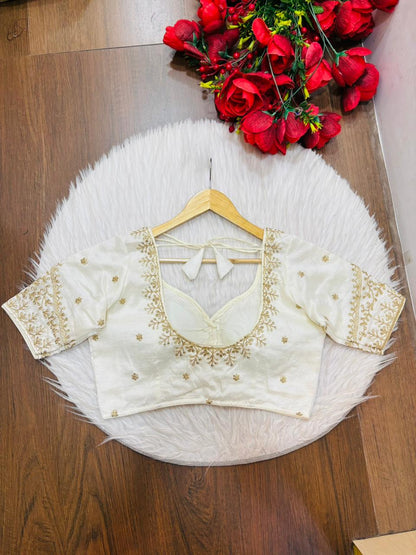 The Secret Leaf (Vichitra Silk Blouse)