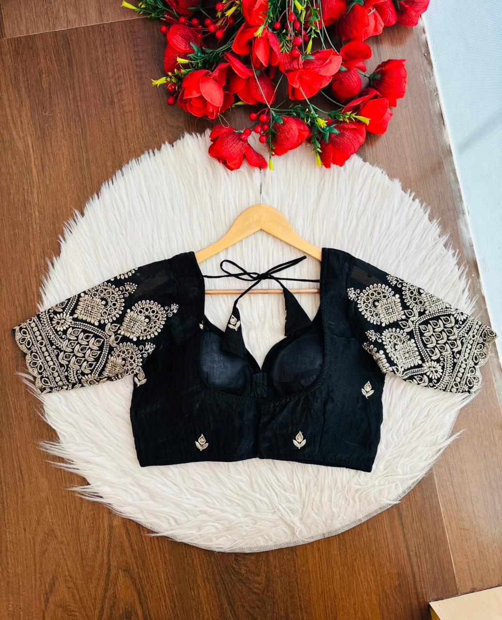 Rani Core-Fendy Silk Blouse(Black)