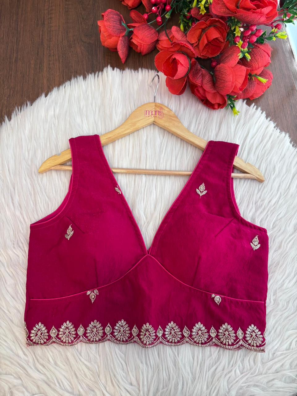 Shades Of Rose-Fendy Silk Blouse