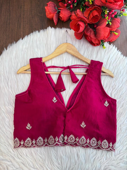 Shades Of Rose-Fendy Silk Blouse