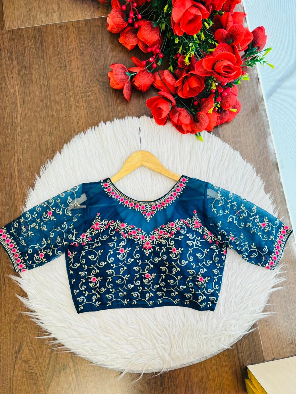 Bloom Your Way-Organza Blouse