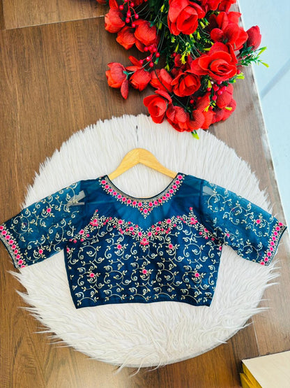 Bloom Your Way-Organza Blouse