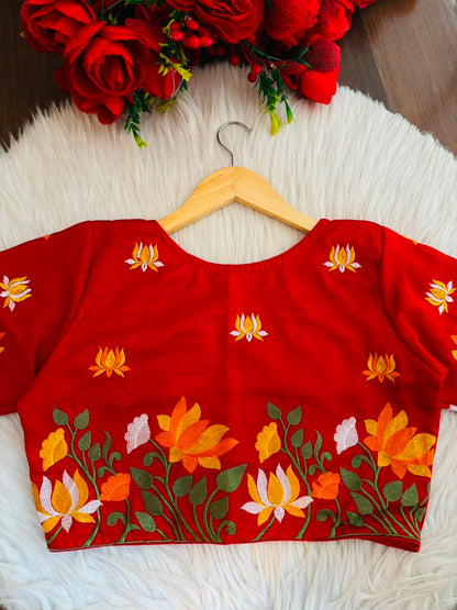 Lost in Lotus  -Designer Blouse