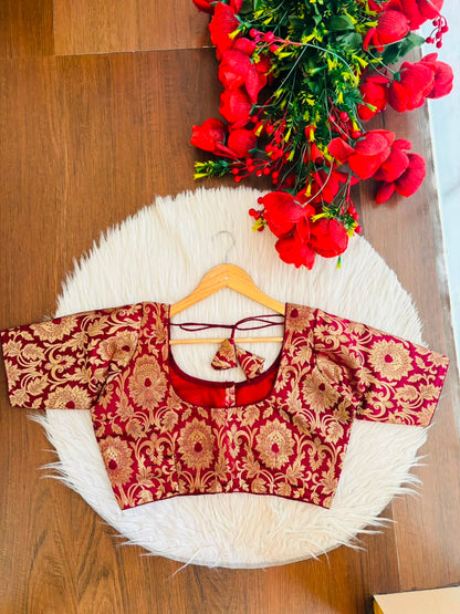 Dreamy Lens-Katan Silk Banarasi Blouse