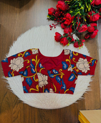 Rakta Kamala Kalamkari Blouse