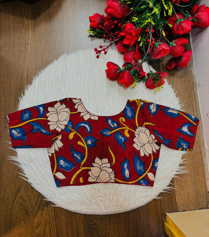 Rakta Kamala Kalamkari Blouse