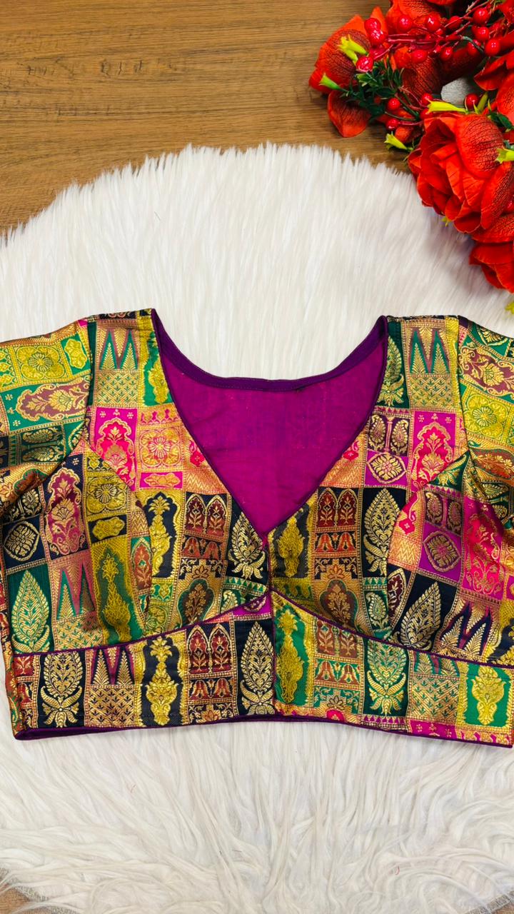 Heart Of Gold-Designer Blouse