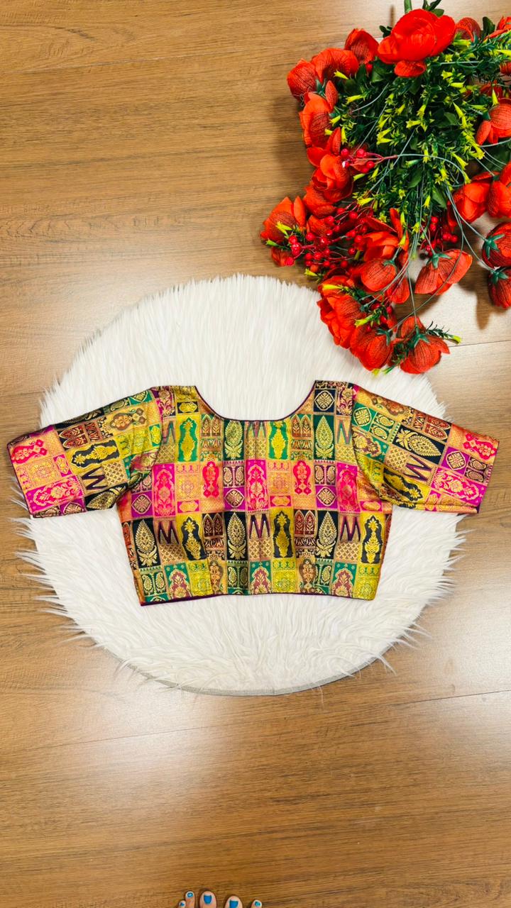 Heart Of Gold-Designer Blouse