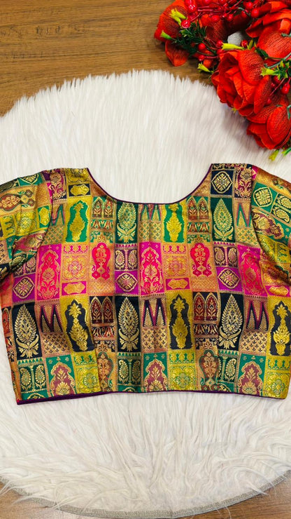 Heart Of Gold-Designer Blouse