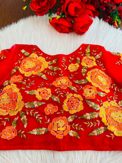 Threads of Flowers -Designer Blouse