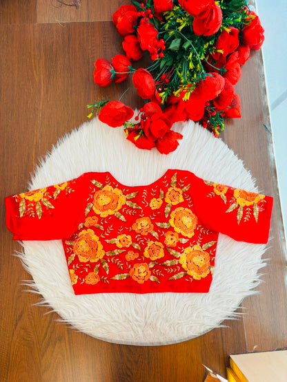 Threads of Flowers -Designer Blouse