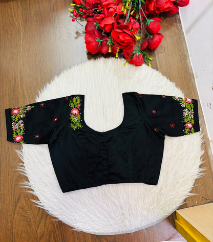 Blooming Scarlet Handwork Blouse