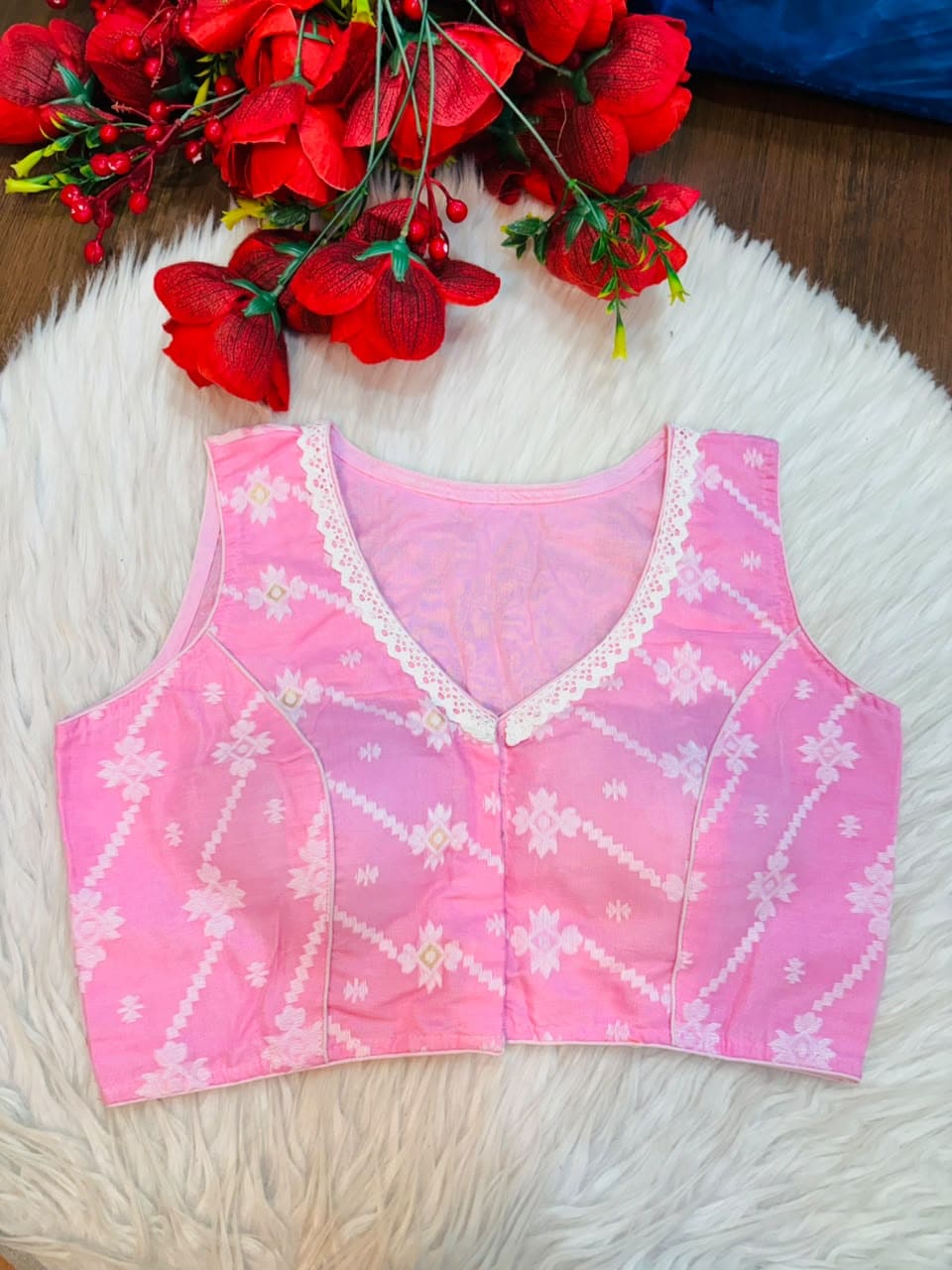 Shine Your Way Jamdani Designer Blouse