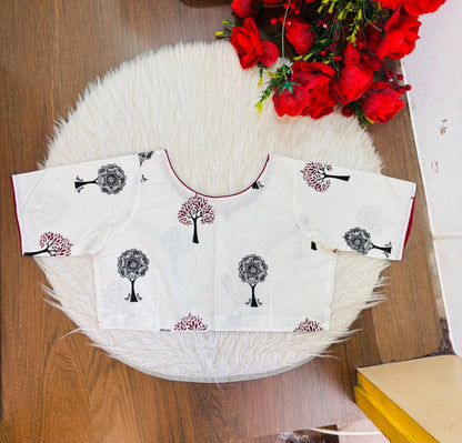 Signature Print Cotton Blouse