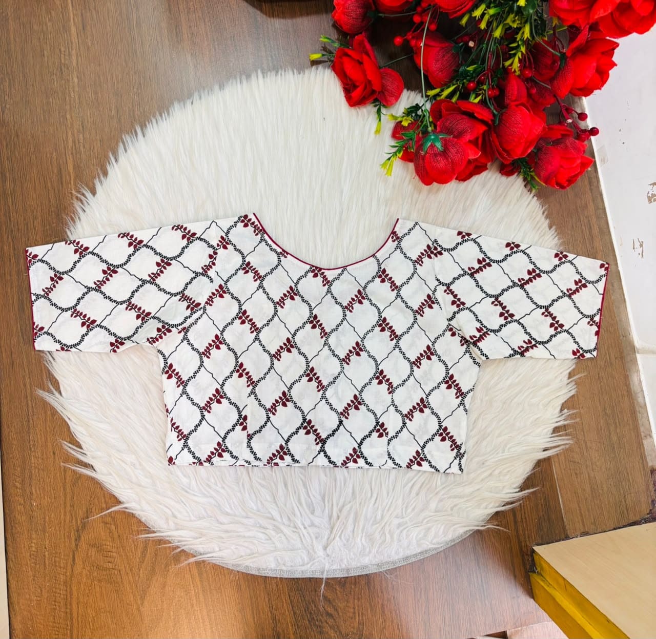 Signature Print Cotton Blouse
