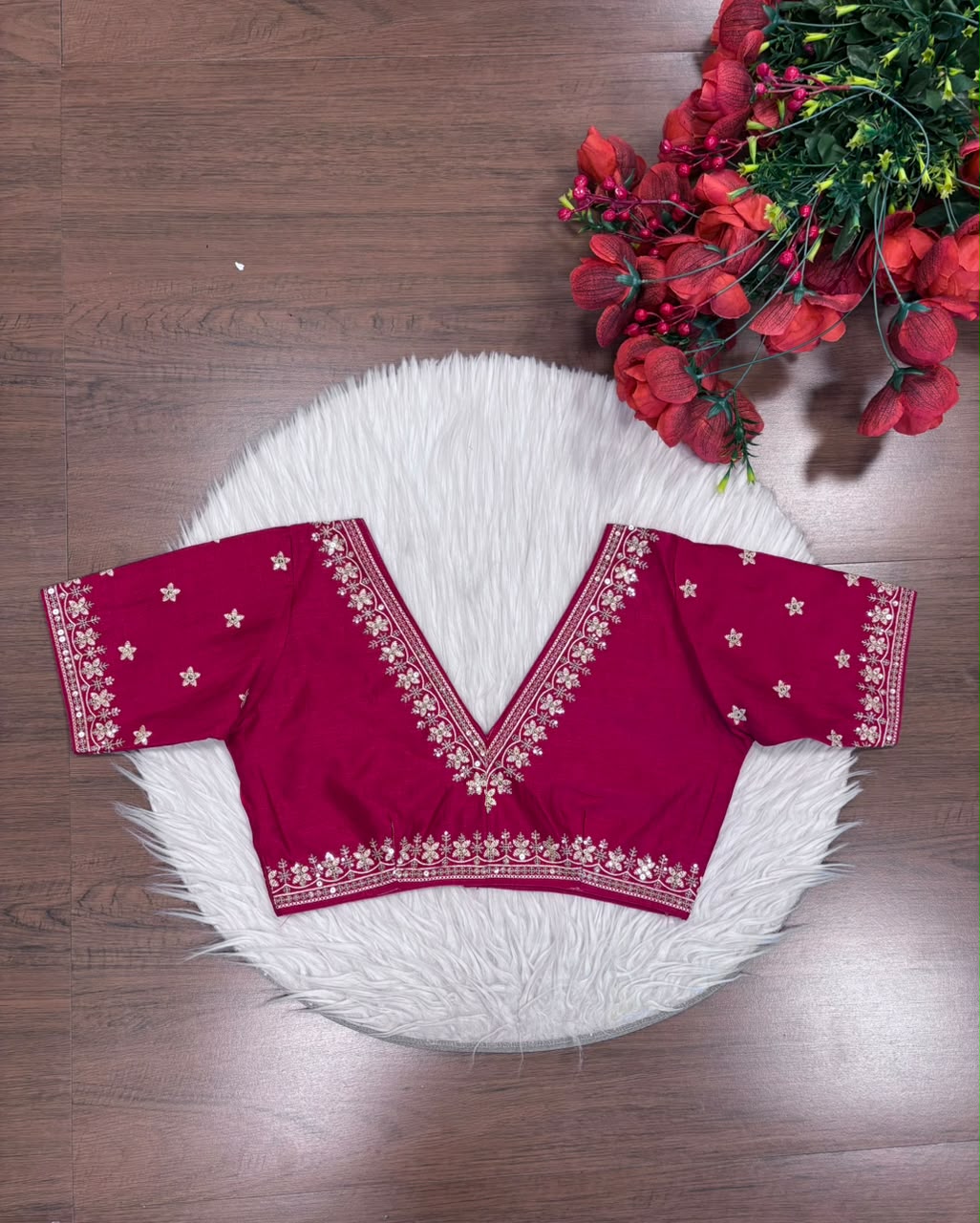 Make an Entrance  V-Neck Blouse